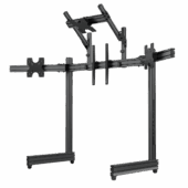 Nlr Elite Quad Monitor Stand Carbon Gray