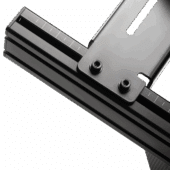 Mounting rail adjustment scale detail on F-GT Elite 160 Ferrari Edition cockpit