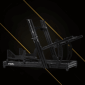 Next Level Racing F-GT Elite Lite aluminium frame with wheel plate mounting system