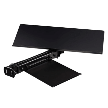 Next level racing elite keyboard and mouse tray in black.
