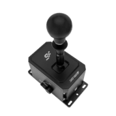 Simagic DS-8X shifter angled perspective showing full body and mounting base