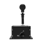Simagic DS-8X shifter side view highlighting mode selector and housing design