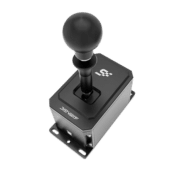 Simagic DS-8X shifter angled top view with aluminium housing and gear knob