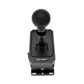 Simagic DS-8X shifter top-down view showing shaft and mounting plate