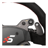 Simagic GT1-R wheel carbon fibre control plate with buttons and paddle shifter detail