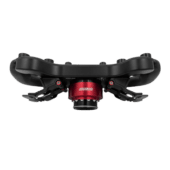 Simagic GT4-C bottom angle view showing wheel thickness and mounting structure