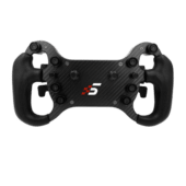Simagic GT4-C clean front view highlighting button placement and carbon fibre finish
