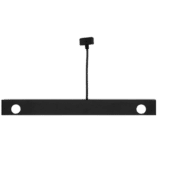 Rear view of Simagic P1000 Sim Ray-Bar showing mounting points and connection cable