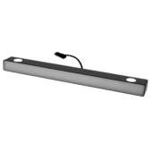 Simagic P1000 Sim Ray-Bar in white light mode showing clean illumination strip design
