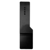Rear view of Simagic P2000 long throttle accessory showing mounting holes and structural design