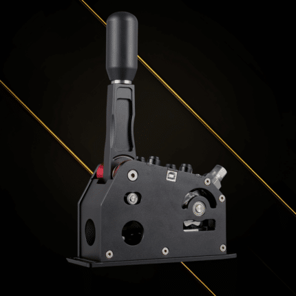 Front view of Simagic Q1 sequential shifter showing lever mechanism and mounting base