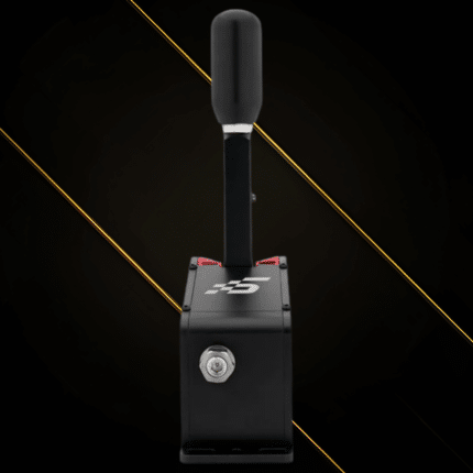 Simagic Q1S sequential shifter front view with vertical lever and compact base unit