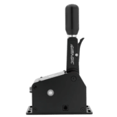 Side profile of Simagic Q1S sequential shifter highlighting lever mechanism and housing