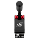 Top view of Simagic Q1S sequential shifter showing lever knob and mounting base