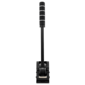 Rear view of Simagic TB-1 handbrake displaying internal pivot and mounting plate