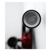Close-up of Simagic TB-RS handbrake handle top with branding detail