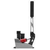 Left side view of Simagic TB-RS handbrake showing lever mechanism and hydraulic system