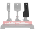 Simagic P1000 pedals with long throttle accessory installed showing extended pedal plate for improved control and ergonomics