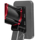 Simagic P2000 haptic bracket installed on pedal assembly showing real-world mounting and compatibility