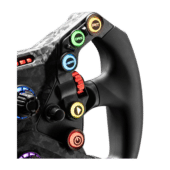 Close-up of Simagic GT Neo wheel button cluster with DRS, KERS and PIT controls