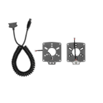 Simagic MagLink cable and adapter kit showing coiled USB cable and magnetic connection system for Simagic wheels