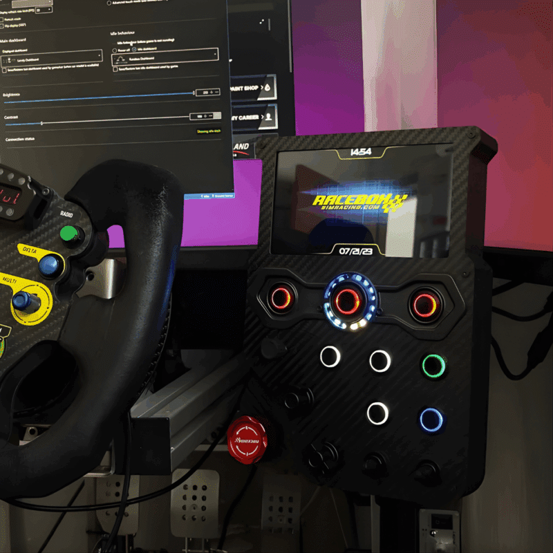 Gt-Lm carbon fiber sim racing button box - Clutch Kick