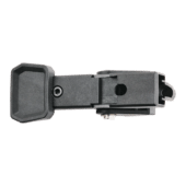 Asetek clutch paddles rear detail showing spring tension system, adjustment screw and internal linkage