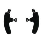 Asetek Formula suede handles for sim racing wheel with high grip texture and ergonomic shape for performance driving