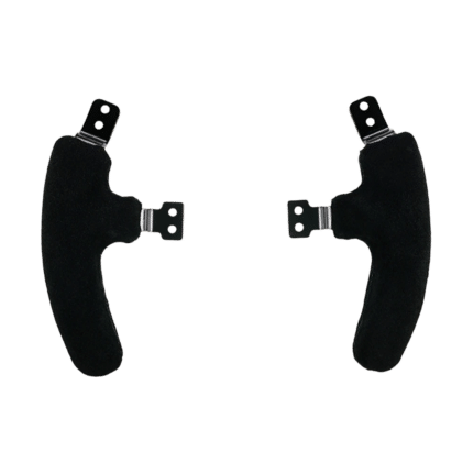 Asetek Formula suede handles for sim racing wheel with high grip texture and ergonomic shape for performance driving