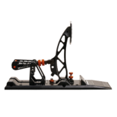 Asetek Invicta clutch system side profile highlighting mechanical structure and pedal travel geometry