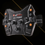 Asetek La Prima sim racing button box front view with rotary encoders and push buttons
