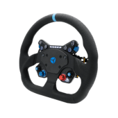 Cube Controls GT Pro V2 perforated leather angled view showing ergonomic grip and premium finish