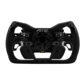 Cube Controls GT-X2 rear view showing magnetic paddle shifters and carbon fiber structure