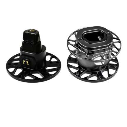 Cube Controls QRX magnetic quick release full set front view high precision sim racing connection system