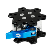 Cube Controls universal quick release blue anodized lever version premium finish