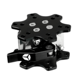 Cube Controls universal quick release full set front view lever locking system sim racing