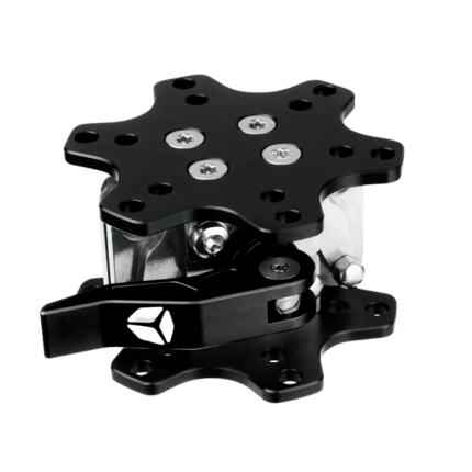 Cube Controls universal quick release full set front view lever locking system sim racing