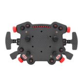Simagic GT Pro Hub (K) front view with RGB LED bar, rotary encoders and push buttons for sim racing wheel setup