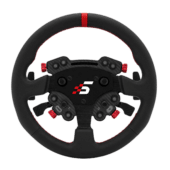 Simagic GT Pro Hub (K) mounted on P-330R leather wheel creating full GT Pro R configuration