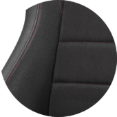 Next level Racing ERS5 Seats - PU Leather & Suede Edition - Close up on the Material