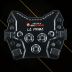 Asetek La Prima GT Button Box Black Edition front view with rotary encoders and push buttons for sim racing