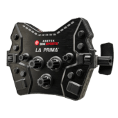 Asetek La Prima GT Button Box Black Edition side angle showing compact GT design and control placement