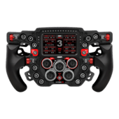 GSI Hyper P1 Scarlet edition sim racing wheel with red accented controls and integrated display