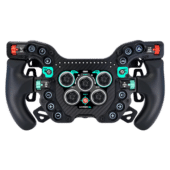 GSI Hyper SL sim racing wheel front view showing full control layout and ergonomic grips