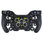 GSI Hyper SL TKX edition sim racing wheel with highlighted rotary controls and premium configuration