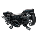 GSI Hyper SL sim racing wheel rear angle view showing dual clutch paddles and mounting interface hub not included