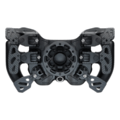 GSI Hyper SL sim racing wheel rear view highlighting paddle system and billet construction hub not included
