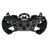 GSI X-29 sim racing wheel top angle view showing control layout and carbon fibre faceplate hub not included