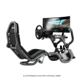 Example of Fgt pro direct monitor mount attached to the cockpit setup with monitor and electronics