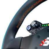 Neo X-330T close-up showing orange stitching
